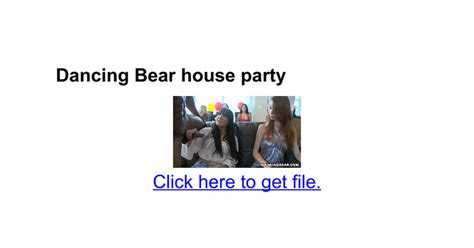 dancingbear house party